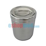Ανοξείδωτο Βαμβακοδοχείο με Καπάκι - 1l - Ø103x126mm - Χειρουργικά Εργαλεία/Σκεύη στο eShopmed