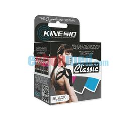 KINESIO® TEX CLASSIC TAPING, 5cm x 4m Μαύρο 2'', Αδιάβροχη Ταινία Κινησιοεπίδεσης/Κινησιολογίας - Ρολό στο eShopmed
