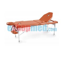 Φορητό Κρεβάτι Αλουμινίου-Βαλίτσα με Ανακλινόμενη Πλάτη για Μασάζ/Φυσικοθεραπεία 186x66cm - Φορητά Κρεβάτια στο eShopmed