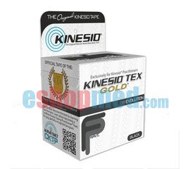KINESIO® TEX GOLD™ FP TAPING, 5cm x 5m Μαύρο 2", Αδιάβροχη Ταινία Κινησιοεπίδεσης/Κινησιολογίας - Ρολό στο eShopmed