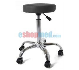 Τροχήλατο Σκαμπώ με Βάση Χρωμίου - Σκαμπώ στο eShopmed