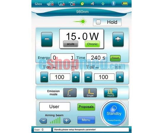 GBOX 15 Laser με Κεφαλή Θεραπείας 15W - Laser στο eShopmed