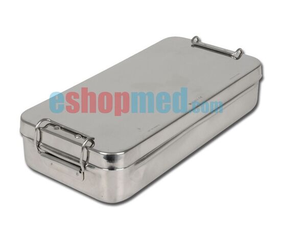 Ανοξείδωτο Κυτίο Αποστείρωσης με Λαβές 25x12.5x4.6cm - Χειρουργικά Εργαλεία/Σκεύη στο eShopmed