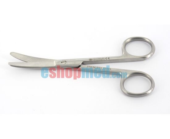 Ανοξείδωτο Ψαλίδι - Κυρτό - Αμβλύ/Αμβλύ - 18cm - Χειρουργικά Εργαλεία/Σκεύη στο eShopmed