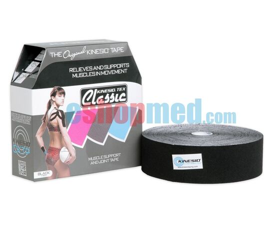 KINESIO® TEX BULK CLASSIC TAPING, 5cm x 31.5m Μαύρο 2'', Αδιάβροχη Ταινία Κινησιοεπίδεσης/Κινησιολογίας - Ρολό στο eShopmed