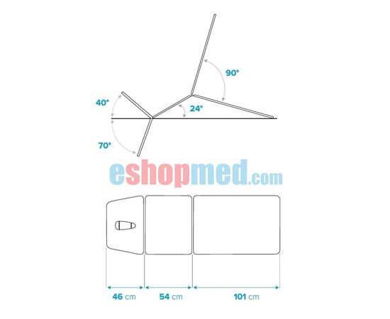 Jaguar P3, Ηλεκτρική Τράπεζα Θεραπείας 3 Τμημάτων - Τράπεζες Θεραπείας στο eShopmed