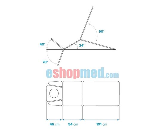 Jaguar P5, Ηλεκτρική Τράπεζα Θεραπείας 5 Τμημάτων - Τράπεζες Θεραπείας στο eShopmed