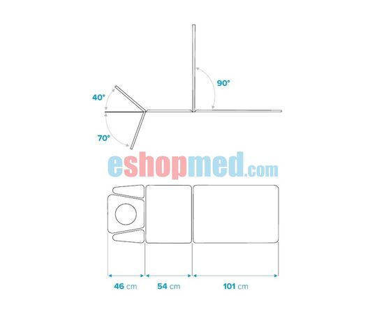 Leopard S5, Ηλεκτρική Τράπεζα Θεραπείας 5 Τμημάτων - Τράπεζες Θεραπείας στο eShopmed