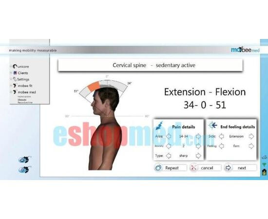 Mobee med & fit, Συνδυαστικό Σύστημα Αξιολόγησης Εύρους Κίνησης και Κινητικότητας - Αξιολόγηση Κινητικότητας στο eShopmed