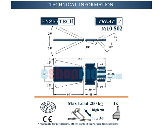 TREAT 2 Κρεβάτι Ειδικών Χειρισμών - Κρεβάτια Χειροπρακτικής στο eShopmed