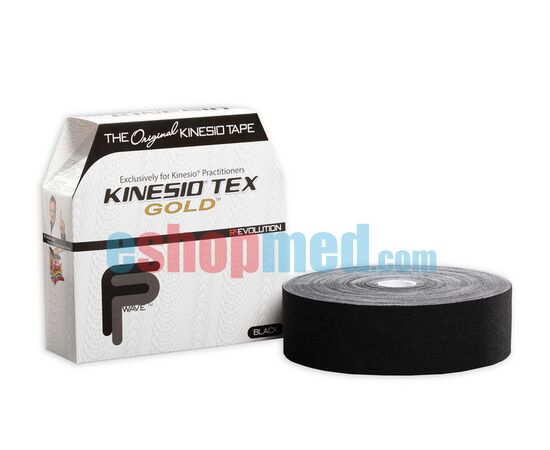 KINESIO® TEX GOLD™ FP TAPING, 5cm x 31,5m Μαύρο 2", Αδιάβροχη Ταινία Κινησιοεπίδεσης/Κινησιολογίας - Ρολό στο eShopmed