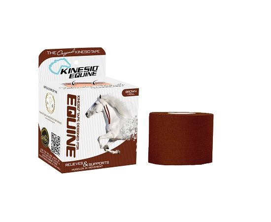 KINESIO® EQUINE TAPING, 5cm x 5m Καφέ Αδιάβροχη Ταινία Κινησιοεπίδεσης/Κινησιολογίας για εφαρμογές σε άλογα - Ρολό στο eShopmed