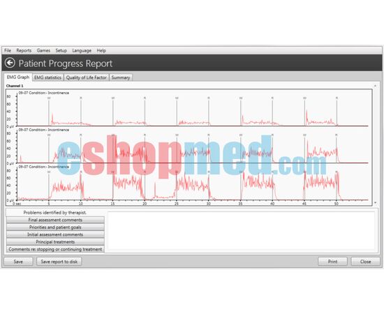 MyoPlus2 Pro Bluetooth - 2 Καναλιών Συσκευή Βιολογικής Επανατροφοδότησης (biofeedback) και Ηλεκτροδιέγερσης, με Έγχρωμη Οθόνη Αφής και Λογισμικό Η/Υ με Ασύρματη Σύνδεση - Βιολογική Επανατροφοδότηση στο eShopmed