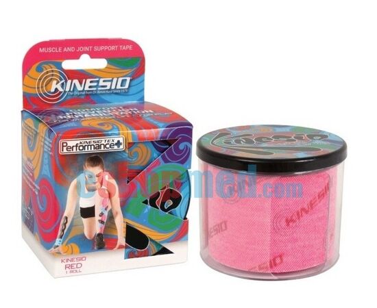 KINESIO® TEX PERFORMANCE+, 5cm x 5m Κόκκινο, Αδιάβροχη Ταινία Κινησιοεπίδεσης/Κινησιολογίας - Ρολό στο eShopmed