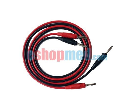 Καλώδιο Ηλεκτροθεραπείας/Ηλεκτροδιέγερσης/TENS/ΗΚΓ 1m με Βύσμα 4mm ή 2mm αρσενικό ή 4mm θηλυκό - Προσαρμογείς Ηλεκτροδίων στο eShopmed