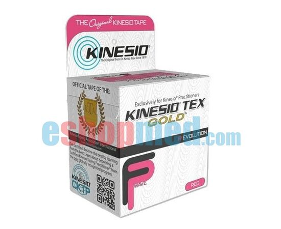 KINESIO® TEX GOLD™ FP TAPING, 5cm x 5m Κόκκινο 2", Αδιάβροχη Ταινία Κινησιοεπίδεσης/Κινησιολογίας - Ρολό στο eShopmed